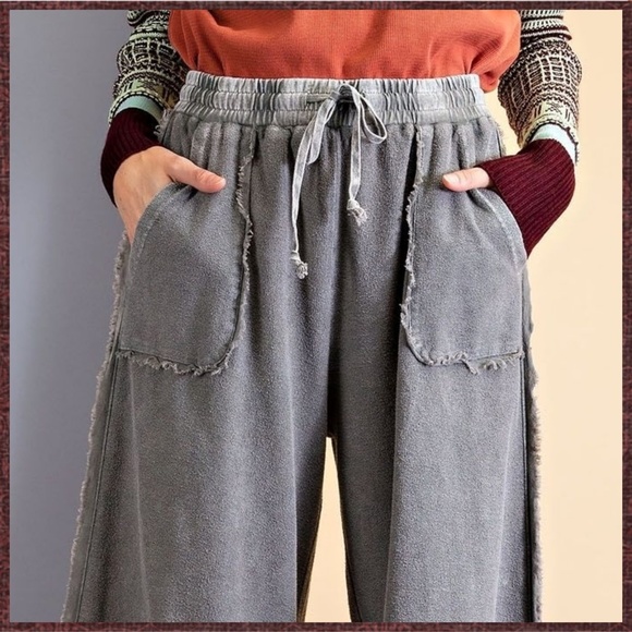 easel Pants & Jumpsuits Easel Criss Cross Ultra Wide Leg Palazzo